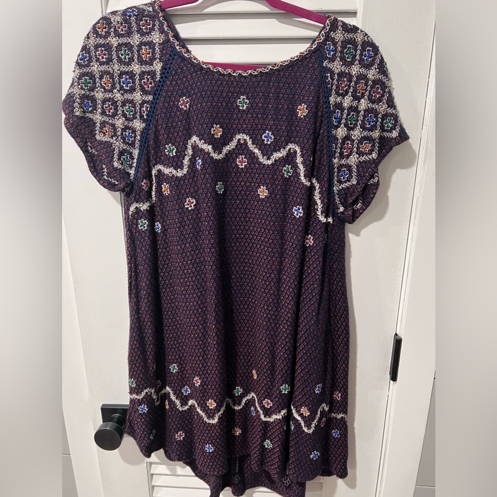 Free People In The Clouds Embroidered Top